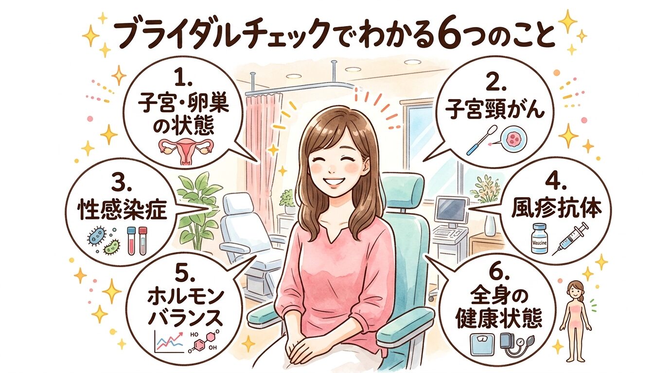 ブライダルチェックでわかる6つのこと_図解