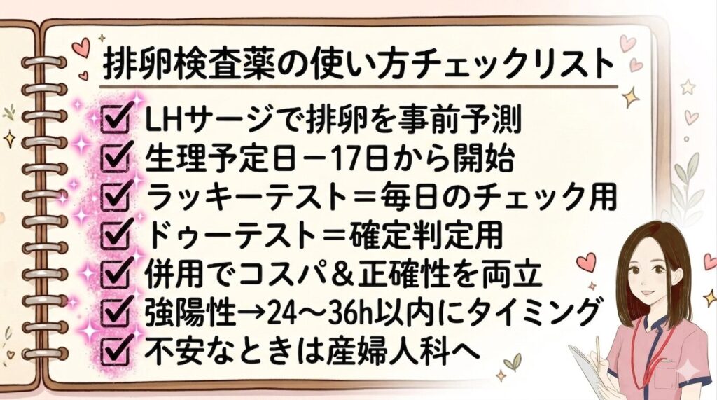 排卵検査薬の使い方図解