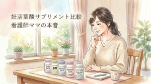 妊活葉酸サプリ比較・看護師ママの本音アイキャッチ