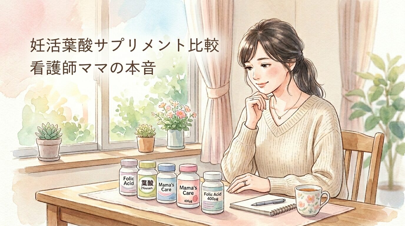 妊活葉酸サプリ比較・看護師ママの本音アイキャッチ