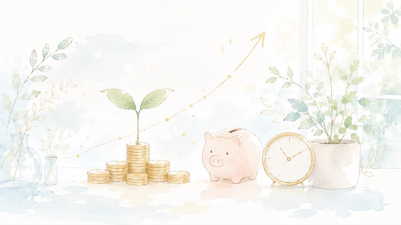 未来への投資をイメージしたイラスト
